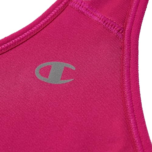 Champion Women's High-Impact Sports Bra - Moisture-Wicking, Small/Fuchsia