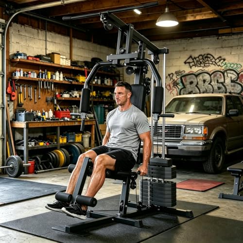 Multifunctional Home Gym Machine with 100LBS Weight Stack - HG2