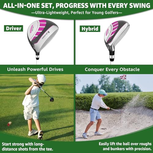 Junior Golf Club Set for Kids 45–54 Inches - Right Hand with Stand Bag