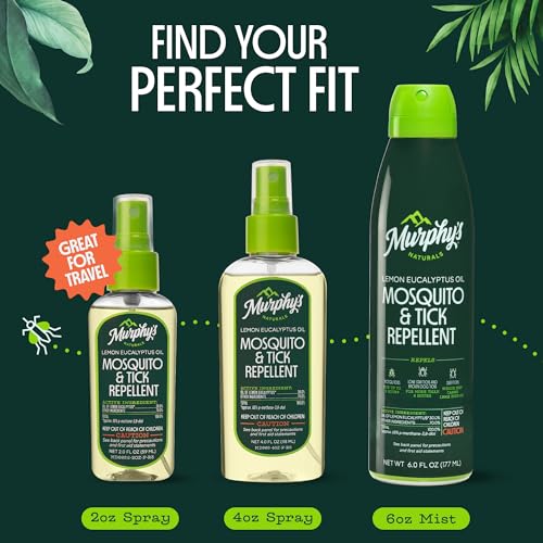 Mosquito & Tick Bug Repellent Spray - 30% Oil of Lemon Eucalyptus, 4 fl oz (Pack of 2)