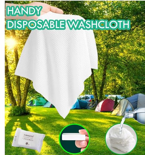 Compressed Cotton Towels - 20PCS Travel Washcloths