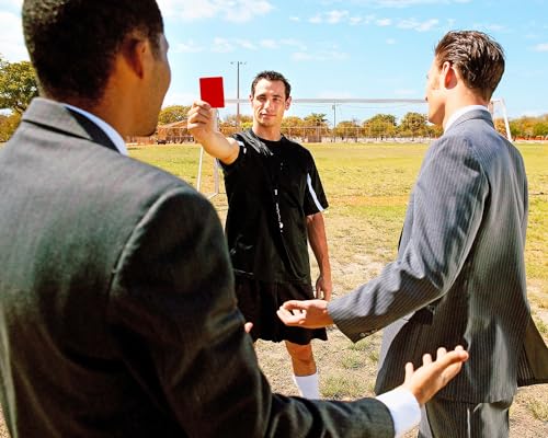 PVC Red and Yellow Soccer Cards Set - 6 Warning Ejection Cards