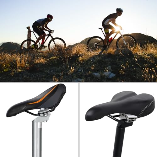 Aluminum Alloy Bike Seat Clamp - Universal Bicycle Seat Post Replacement for Mountain Bikes
