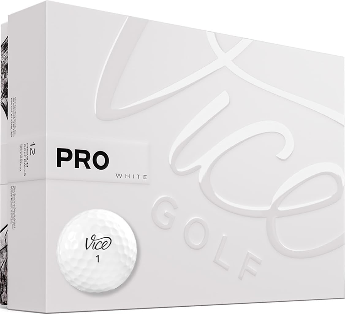 Vice Pro Golf Balls - Premium Performance for Distance & Control | 12-Pack