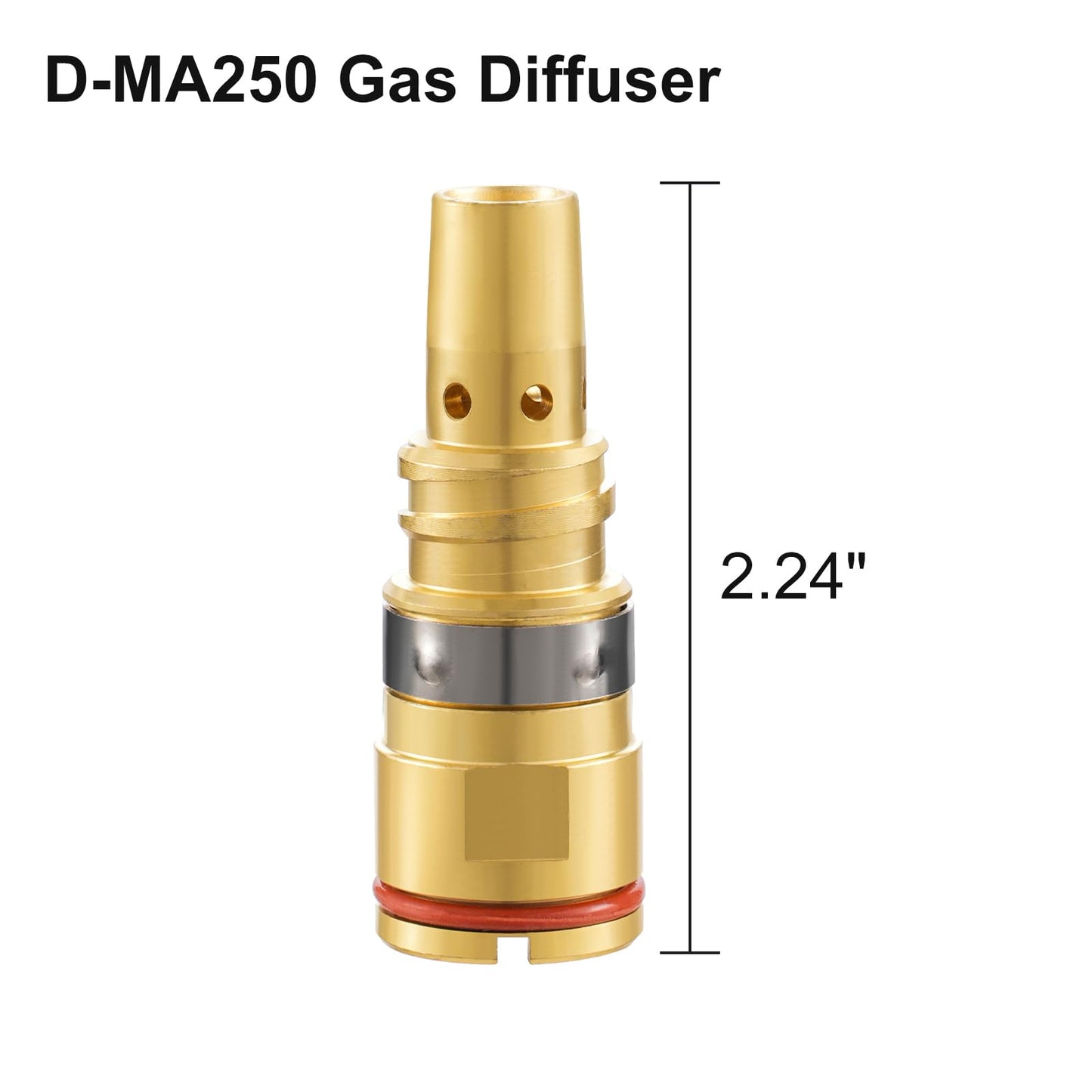 Welding Knight MIG Welding Gas Diffuser D-MA250 for Miller AccuLock S Diffuser Fits Bernard Style MDX-250 MIG Gun (2-PK)