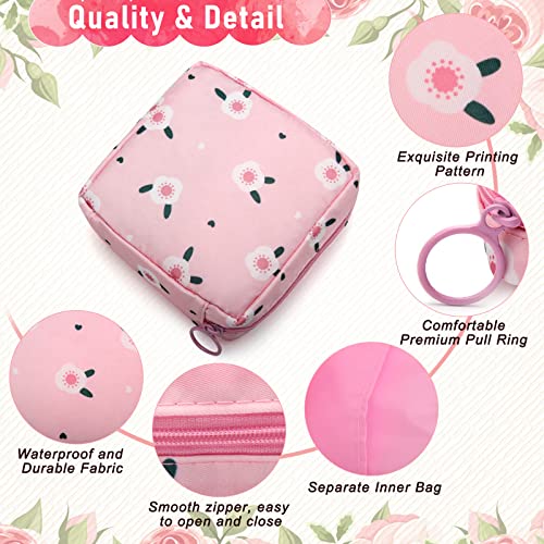 Menstrual Pad Storage Bag - Waterproof Pouch, 4 Pieces - Classic Style