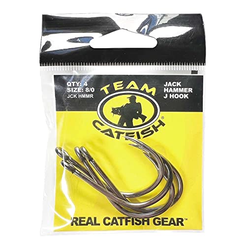 8/0 Jack Hammer J Hooks - Wide Gap Design for Live Bait