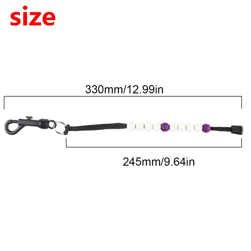 Andux 2pcs/Set Golf Beads Score Counter for Golfer JFQ-07 (Purple)
