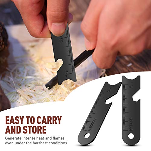 10 All-Weather Fire Starter Scrapers with Key Rings