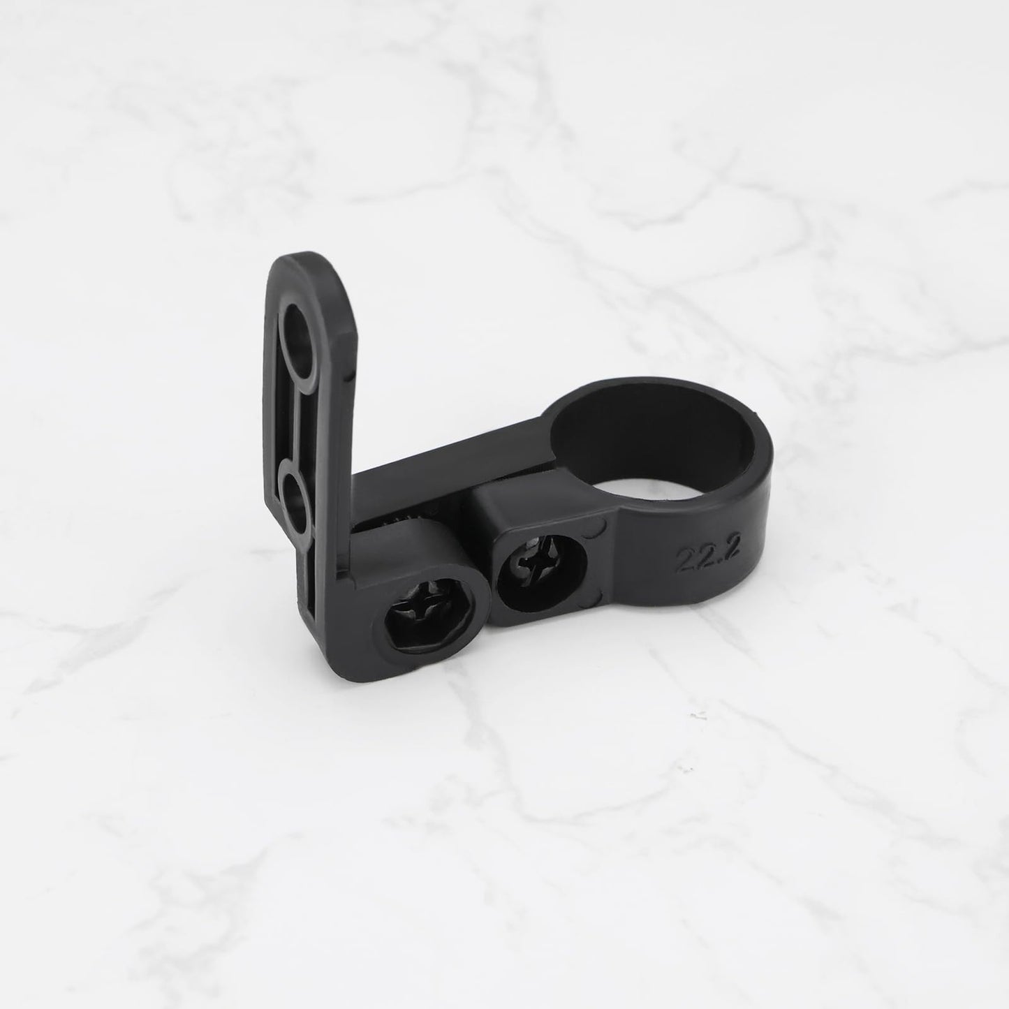 Create idea 4Pcs Bicycle Front and Rear Reflector Warning Reflector Black Plastic Bracket Seat Tube Bracket Diameter: 22.2mm 25.4mm 2 Each