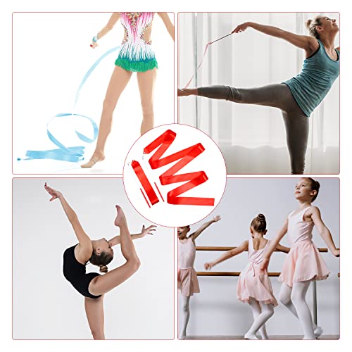 2pcs Dance Ribbons with Wand - 78.7 Inch Twirling Streamers