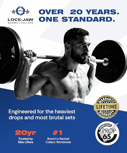 Lock-Jaw OLY 2 Barbell Collars & Clamps (2"/50mm) Black