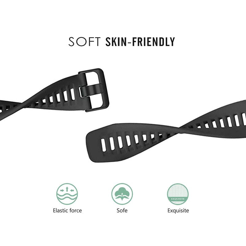 Compatible for Garmin Instinct Solar/Tactical/Esports/Tide, 22mm Width Soft Silicone Wristband Replacement Watch Band Strap for Garmin Instinct 2/2 Solar/2 Solar Tactical