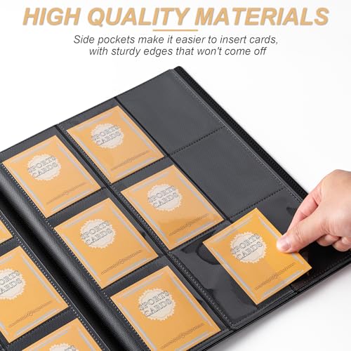 9 Pocket Card Binder for 360 Collectible Cards - Black Storage Album