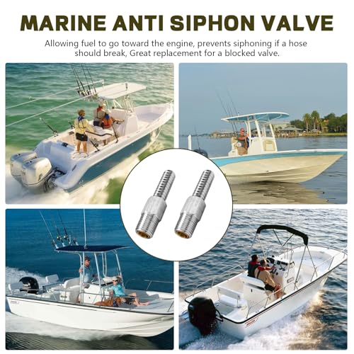 Marine Anti Siphon Valve - Aluminum, 1/4" NPT, 3/8" Hose, 2 PCS