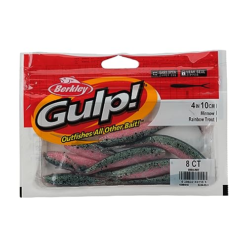 Gulp! Minnow Fishing Soft Bait - Rainbow Trout, 4"