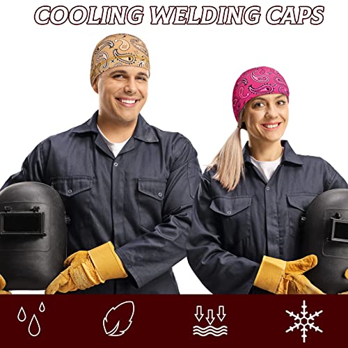 Retisee Cooling Skull Caps 30 Pack - Breathable Helmet Liners for Cycling & Outdoor Activities