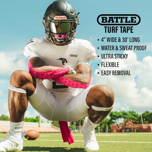 Football Kinesiology Tape - 4 Inch Wide, 10 Yards, Waterproof