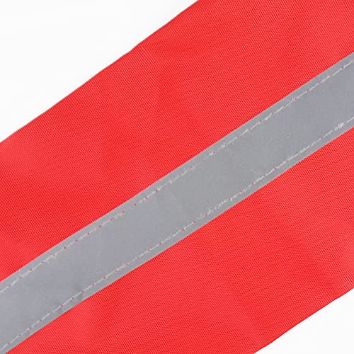 Kayak Safety Flag - 22.4 x 6 Inch Travel Warning Flag - Red