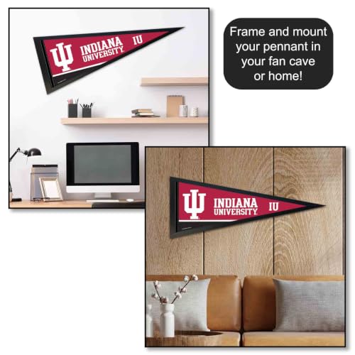 Full Size Indiana Hoosiers Pennant Flag - 12x30 Inches