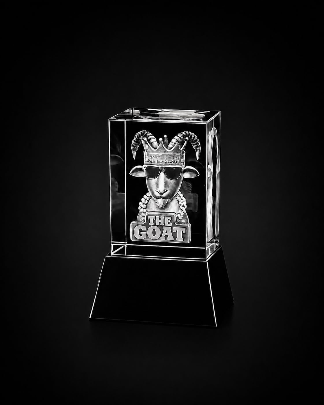 Gen Beta Goat Trophy Award – Funny Trophy for Adults, Crystal Goat Statue & Hypebeast Room Decor – Unique Awards and Trophies Gift for Brother, Boyfriend & Men Who Have Everything
