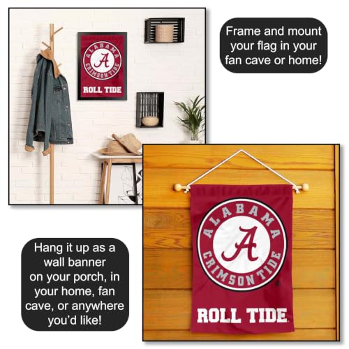 Alabama Crimson Tide Garden Flag - Double Sided 13x18