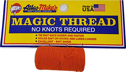 No-Knot Bait Thread for Tying Roe Sacs & Soft Baits - Elastic Fishing Thread