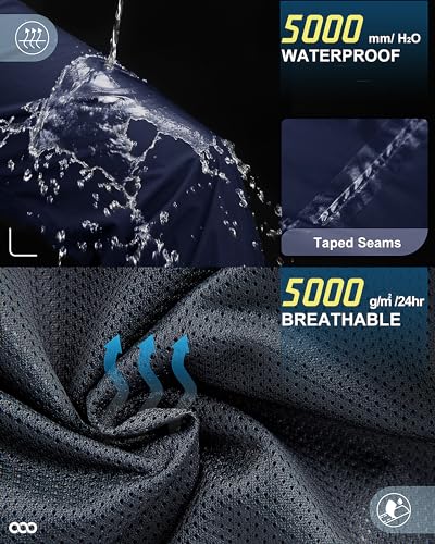 33,000ft Women's Rain Pants Medium Blue Lightweight Waterproof Overpants