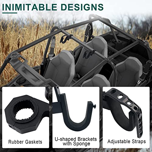 Universal ATV UTV Gun Holder Mount Fits 1-2 Inch Roll Cages