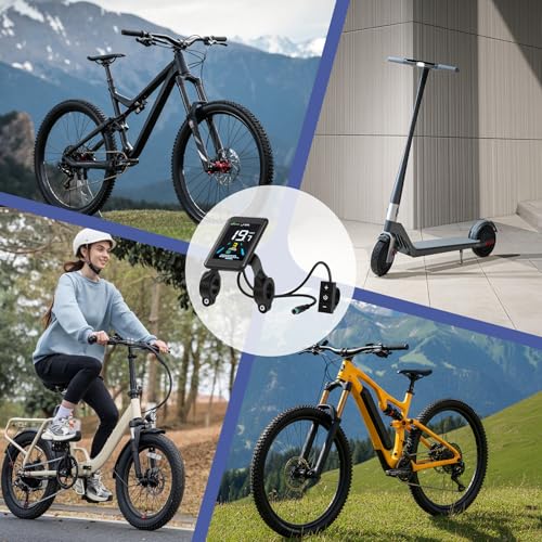 Electric Bike LCD Speedometer - 3.5 Inch Display with Walk Assist