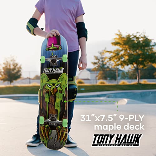 31-Inch Complete Skateboard - Tony Hawk Slime Hawk Edition