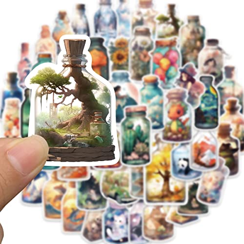 50Pcs Waterproof Vinyl Stickers Pack for Water Bottles & Laptops