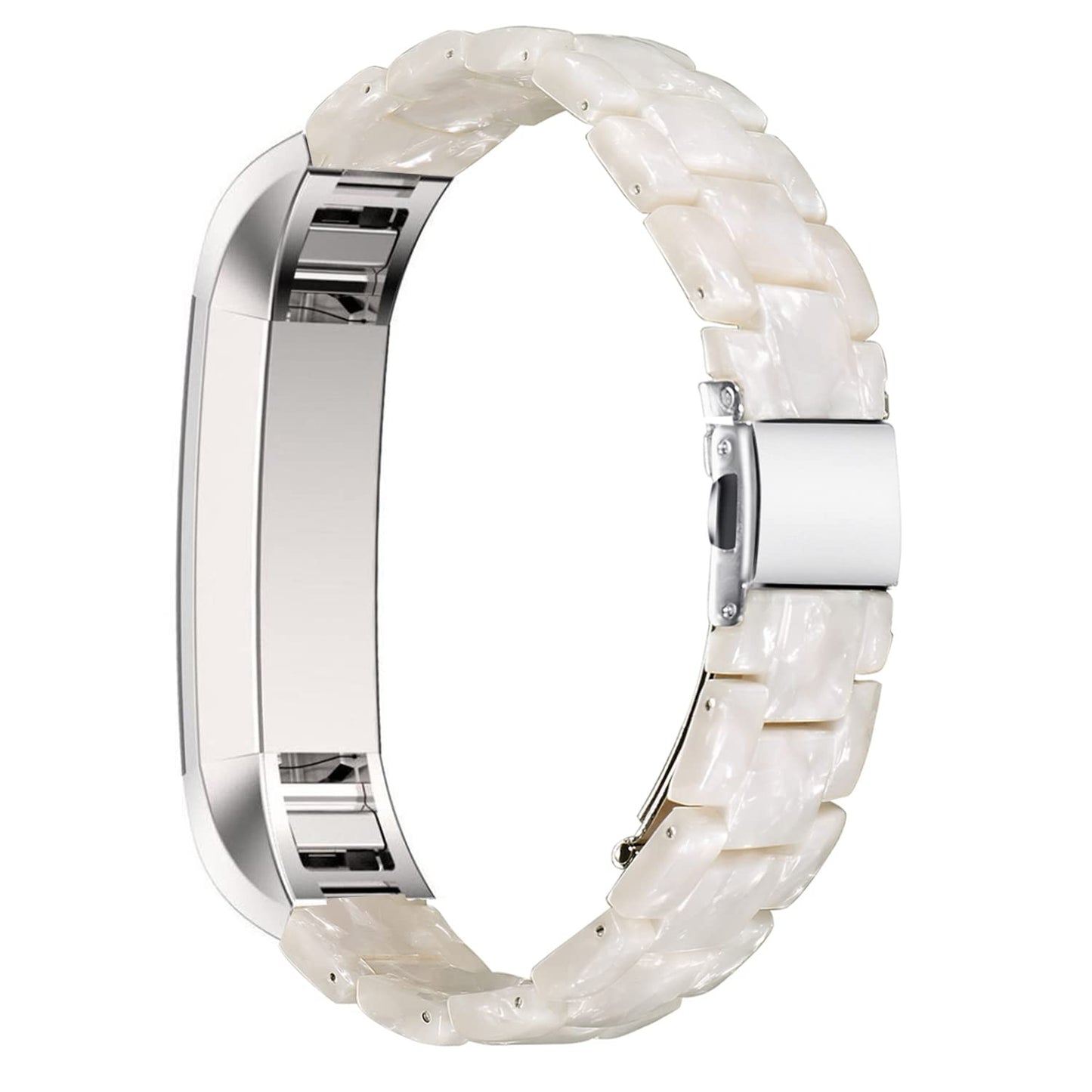 LAREDTREE Resin Watch Band Compatible with Fitbit Alta and Fitbit Alta HR Replacement Wristband for Women Men,Thin Light Resin Strap Bracele Waterproof for fitbit Alta accessories (Tortoise Stone)