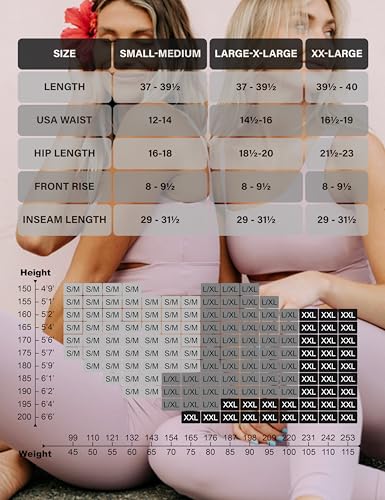 High Waisted Leggings for Women - Soft Tummy Control - Black - Small-Medium