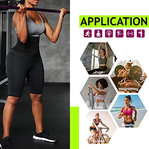 High Waisted Sauna Sweat Shorts for Women - Large/X-Large