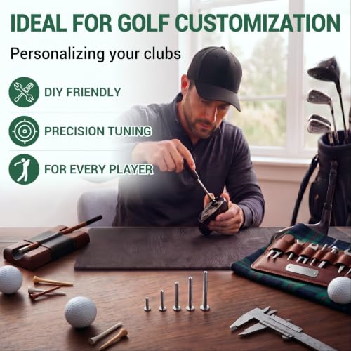 ElaraBerry 50-Piece Thin Golf Club Shaft Weights Set for Swing Weight Adjustment