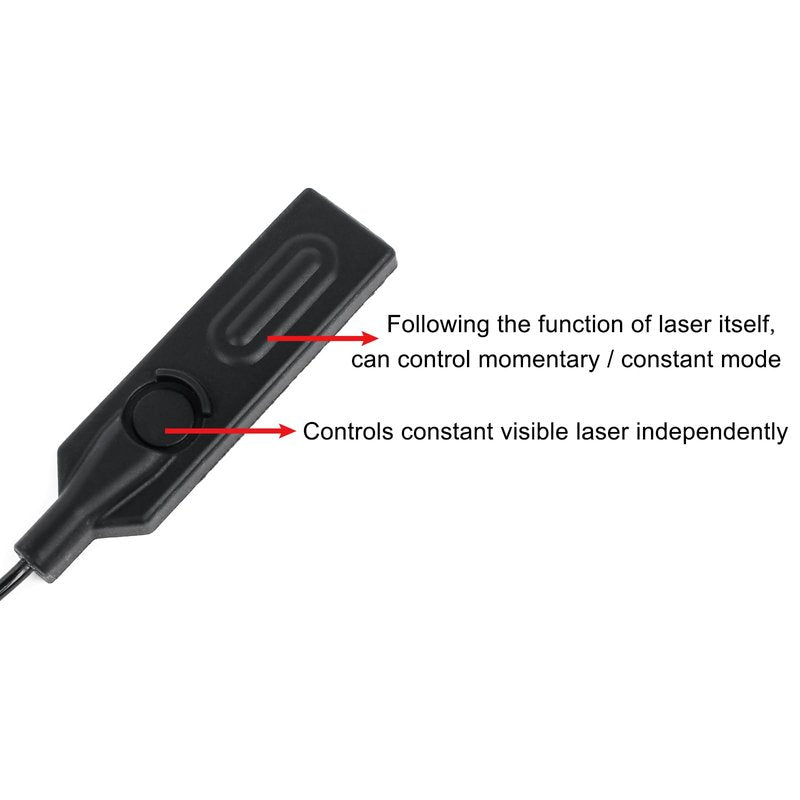 Remote Tactical LA23 Pressure Switch, Dual Function for Airsoft PEQ DBAL NGAL Laser Weapon Light With LA23 Plug, Momentary and Constant Modes