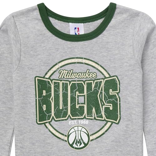NBA Baby Pajamas - Snug Fit Cotton Sleepwear Set 5T - Milwaukee Bucks