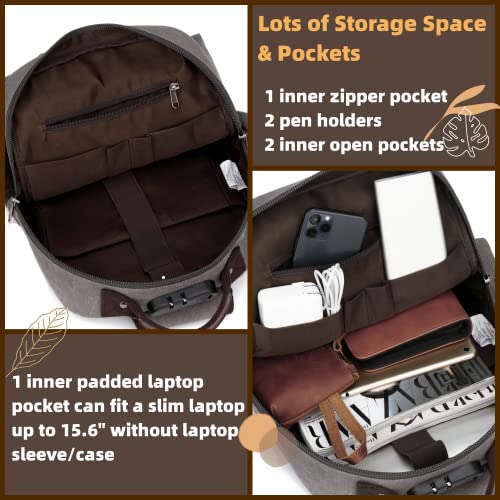 Leaper Retro Canvas Messenger Bag Black 3 XXL-Large Unisex Crossbody Bag
