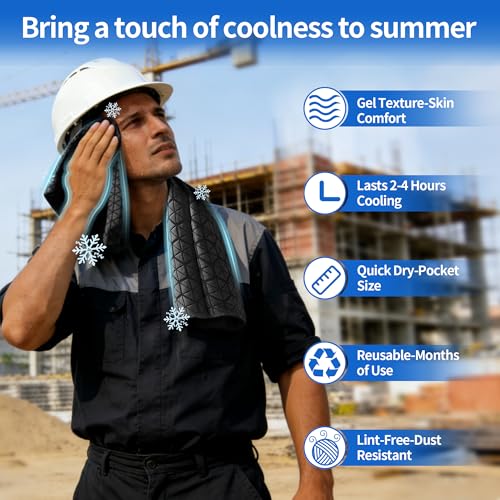 Cooling Towels for Hot Weather - PVA Neck Wrap - Gray