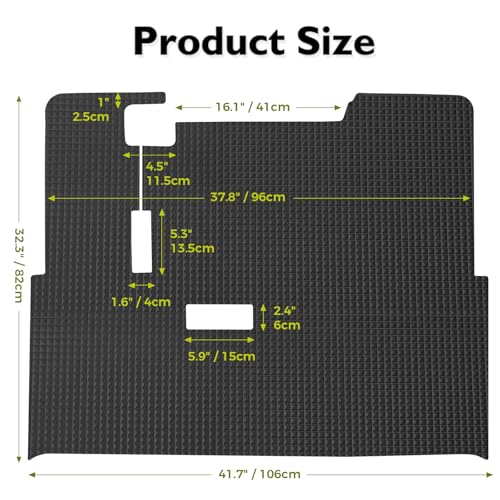 Tecoom Golf Cart Floor Mats - Custom Fit for Yamaha G22 (2009-2013) Black / EZGO TXT Compatible