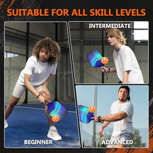 Orange Indoor Pickleball Balls - 40 Pack USAPA Official Standard Navona