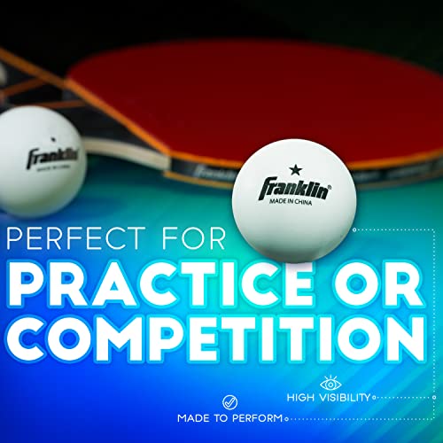 Table Tennis Balls 1-Star 12 Pack - 40 mm, Durable ABS Plastic