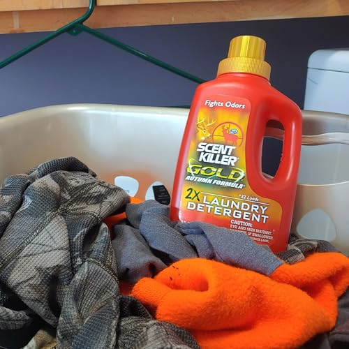 Wildlife Research Scent Killer Gold Autumn Laundry Detergent 32 oz - Odor Control for Hunting Gear