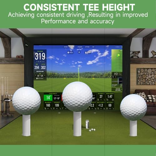Rubber Golf Tees for Mats, 8 Pcs, Driving Range Hitting Mats
