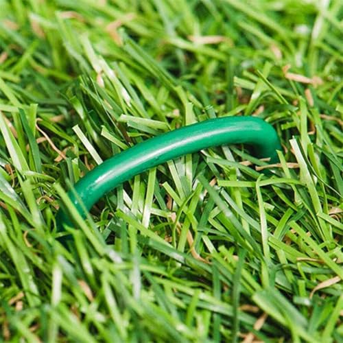 Heavy Duty Garden Stakes - 20 Pack U-Shaped Lawn Pins, 6 Inch