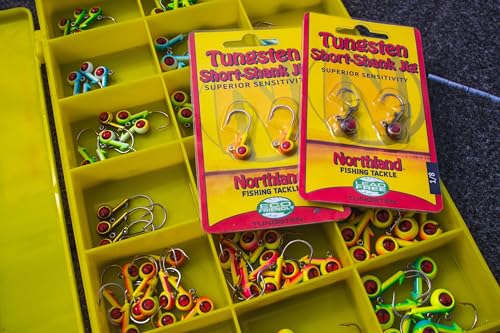 Northland Tackle Black 1/8 Oz Tungsten Fishing Jig for Bass, Walleye, Trout