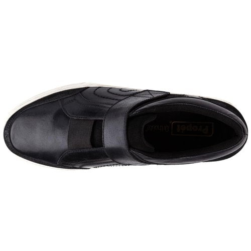 Propét Mens Kade Skate Shoe, Black, 11.5 Wide US