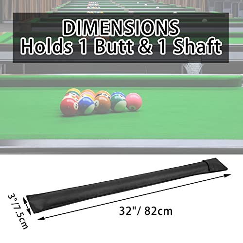 32-Inch Pool Cue Case - Durable Billiard Stick Bag with Adjustable Strap
