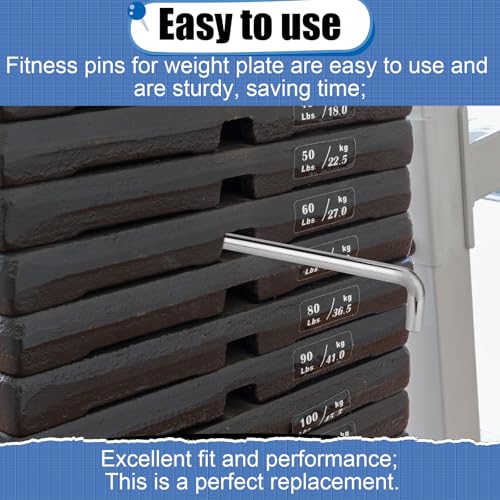 Weight Stack Selector Pin - 3/8 Inch Diameter, 6 Inch Length